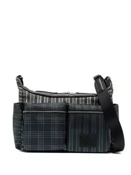 Paul Smith сумка-мессенджер в клетку, зеленый
