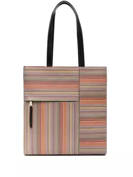 Paul Smith сумка-тоут Signature Stripe, красный