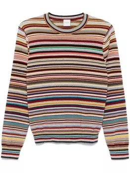 Paul Smith свитер с отделкой Signature Stripe, нейтральный цвет