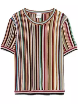 Paul Smith свитер в полоску Artist Stripe, красный