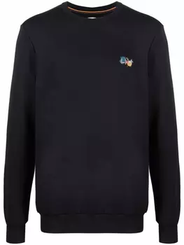 Paul Smith толстовка с круглым вырезом и логотипом, синий