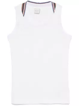 Paul Smith топ с полосками Signature Stripe, нейтральный цвет