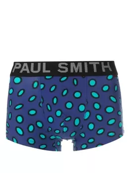 Paul Smith трусы в горох с логотипом, синий