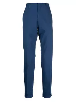 Paul Smith узкие брюки строгого кроя, синий