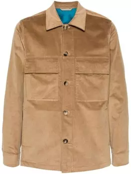 Paul Smith вельветовая куртка-рубашка, нейтральный цвет