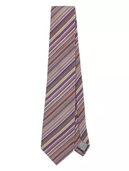 Paul Smith жаккардовый галстук в полоску, мультиколор