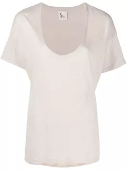 Paula футболка с глубоким V-образным вырезом, нейтральный цвет