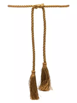 Paula ремень с кисточками, коричневый