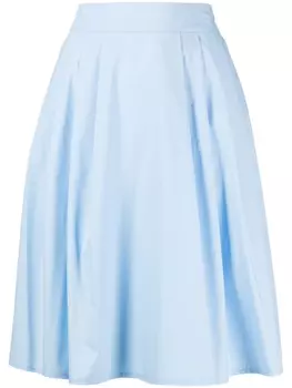 Paule Ka поплиновая юбка А-силуэта, синий
