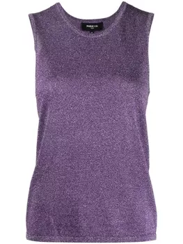 Paule Ka трикотажный топ без рукавов, фиолетовый