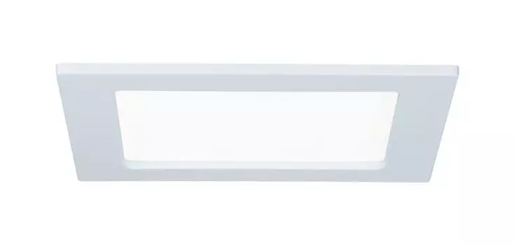 Paulmann 92065 Качественная встраиваемая панель квадратная LED 1х12Вт 4000К 230В 165х165мм белый/пластик
