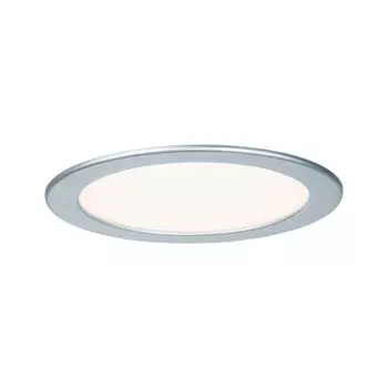 Paulmann 92074 Качественная встраиваемая панель круглая LED 1x12Вт 2700К 230В 170мм матовый хром/пластик, серебро