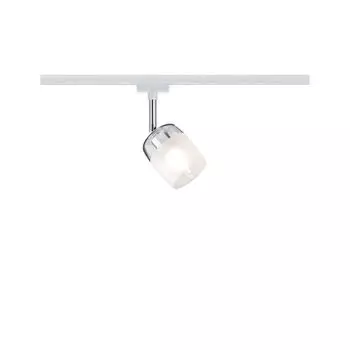 Paulmann 95343 URail System - Трековый светильник Spot Blossom макс. 1x25 Вт G9 белый/прозрачный/сатиновый 230 В металл/стекло