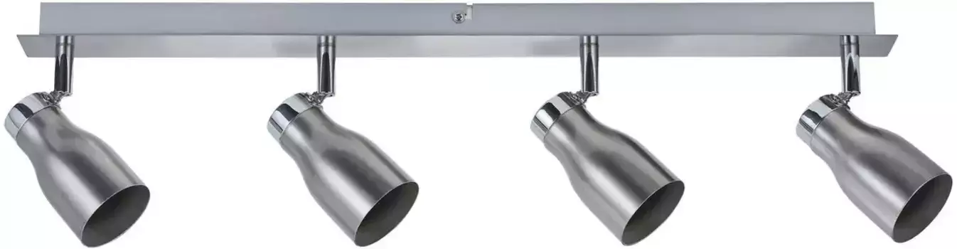 Paulmann Потолочный светодиодный светильник Meli, 4 пламени, лампа GU10 | без лампочки, GU10 Высота: 16,0 см, цвет nickelfarben