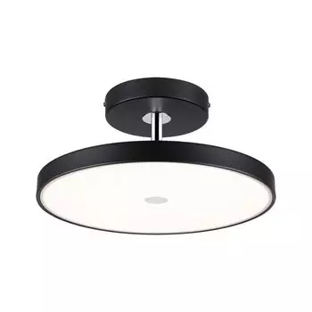 Paulmann Smarte Zigbee 3.0 Светодиодный потолочный светильник Hildor в матовом черном и хромированном цвете, 25 Вт, 2000 лм, черный