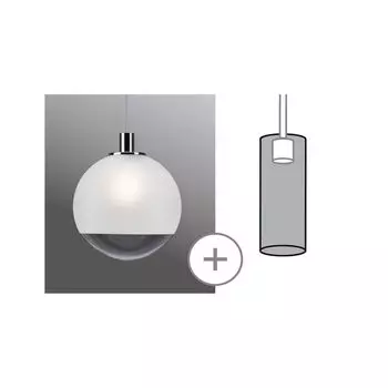 Paulmann URail 2Easy Alari макс.20 Вт Сатиновый прозрачный 300 мм 95445, белый