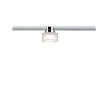 Paulmann URail одинарная точка Topa Dot, хром 8 см 4,9 Вт, серебро
