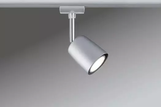 Paulmann URail Spot 1-ламповая крышка хром/матовый 230В, серебро