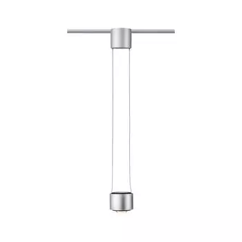 Paulmann URail Светодиодный подвесной светильник с регулируемой яркостью 8,5 Вт 820 лм 2700 К теплый белый Алдан черный матовый хром, серебро