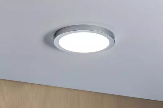 Paulmann WallCeiling Atria Светодиодная панель 220мм 15Вт 4000К матовый хром 230В пластик13056, серый