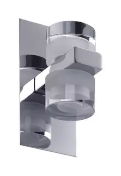 Paulmann WallCeiling Diadem WL IP44 LED 2x3,5Вт хром/белый 230В металл/акрил6282, серебро