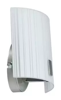 Paulmann WallCeiling Fluxor WL настенный светильник 9Вт E14 170x200мм матовый никель/белый 230В металл/стекло