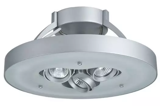Paulmann WallCeiling Frisco DL max.40W T5 3x35W GU10 матовый хром/сатин 230В металл/стекло5117