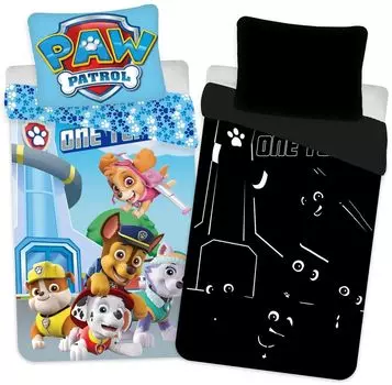 PAW Patrol - GLOW - комплект постельного белья, 135x200 и 80x80 BrandMac ApS