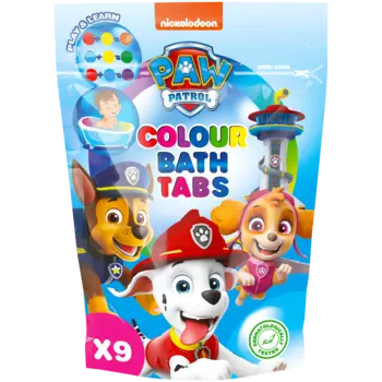 Paw Patrol красители для детской ванночки, 9х16 г