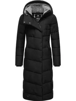 Павла длинное зимнее пальто Ragwear, черный