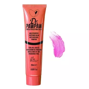 Pawpaw Тональный персиково-розовый бальзам для губ и кожи 25мл, Dr Pawpaw Tinted Peach Pink
