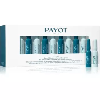 Payot Lisse Cure 10 Jours Rides clat Express, 10-дневное средство против морщин с гиалуроновой кислотой и ретинолом, 20x1 мл