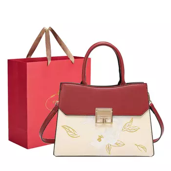 PAYOT Женская сумка, Бургундский и рисовый белый