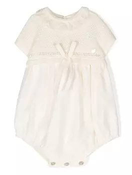 Paz Rodriguez боди Paz V24 с вышивкой, нейтральный цвет