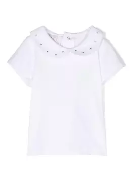 Paz Rodriguez футболка с воротником Питер Пэн, белый