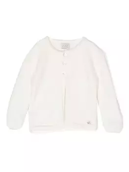 Paz Rodriguez кардиган с круглым вырезом, белый