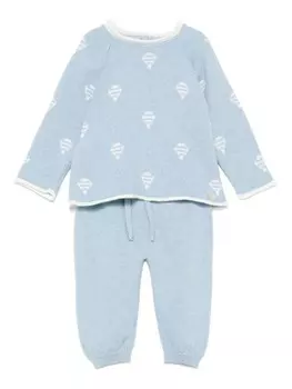 Paz Rodriguez комплект брюк с интарсией в виде воздушного шара, синий