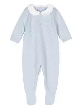 Paz Rodriguez пижама с вышитыми деталями, синий