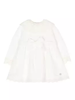 Paz Rodriguez платье с фестонами, белый