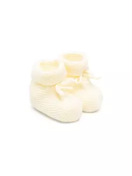 Paz Rodriguez вязаные пинетки, желтый