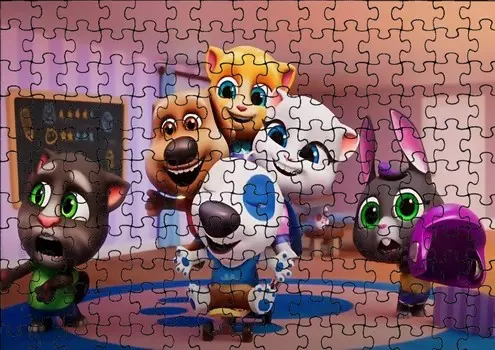 Пазл 110 деталей: Мой Говорящий Том + Сумка с принтом bez marki