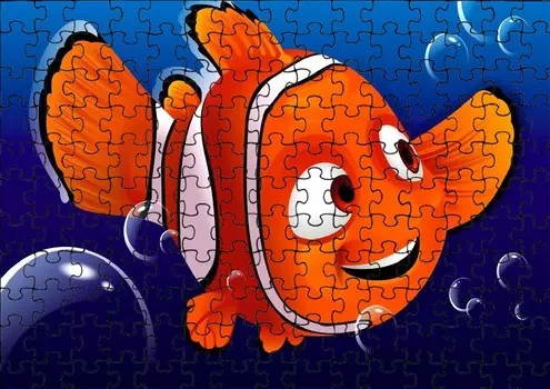 Пазл 110 деталей: Подводный мир Немо + Сумка с принтом bez marki