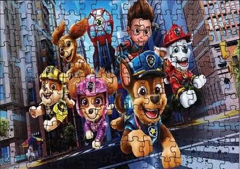 Пазл 110 шт: Щенячий патруль + Сумка с принтом bez marki