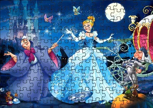 Пазл 120 деталей: Принцессы + Сумка с принтом bez marki