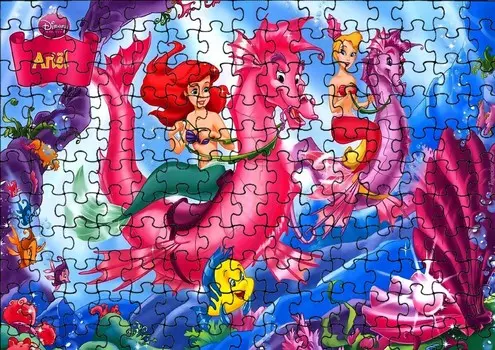 Пазл 120 деталей: Принцессы + Сумка с принтом bez marki