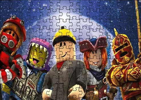 Пазл 120 деталей: Роблокс + Сумка с принтом bez marki