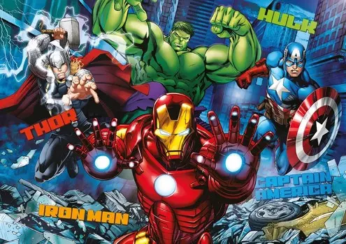 Пазл 192 детали: Marvel's Avengers + Сумка с принтом bez marki