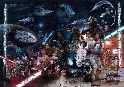 Пазл 192 детали: Звездные войны + Сумка с принтом bez marki