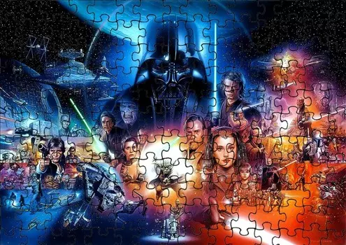 Пазл 192 детали: Звездные войны + Сумка с принтом bez marki