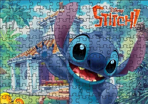 Пазл 35 деталей: Лило и Стич + Сумка с принтом bez marki